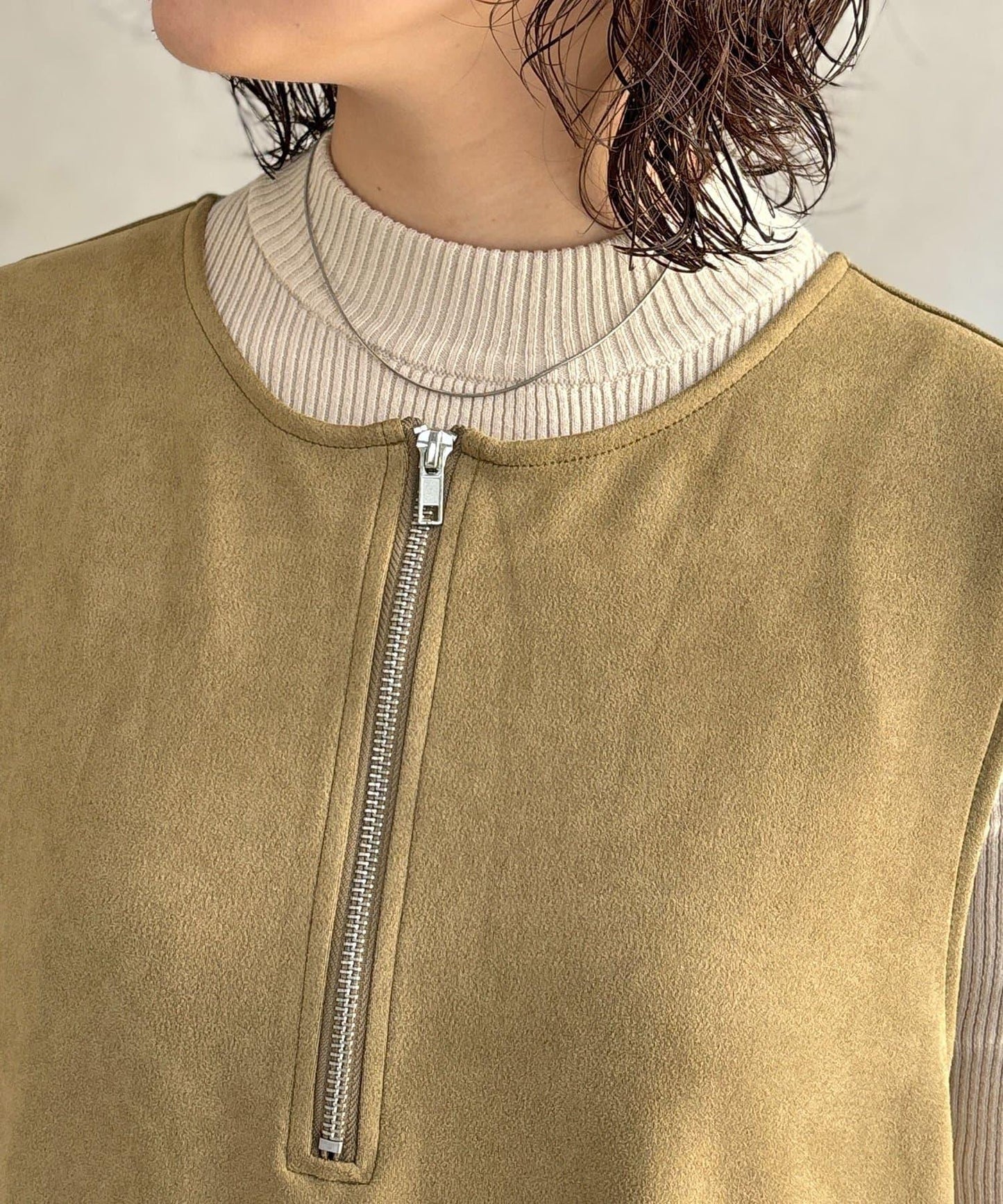 內搭套裝 仿麂皮 吊帶連衣裙