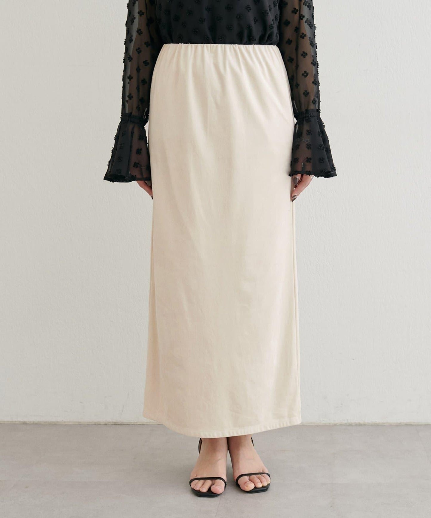 LARUTA 彈力麂皮半身裙