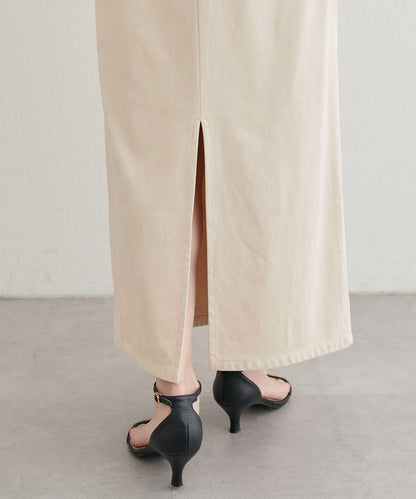 LARUTA 彈力麂皮半身裙