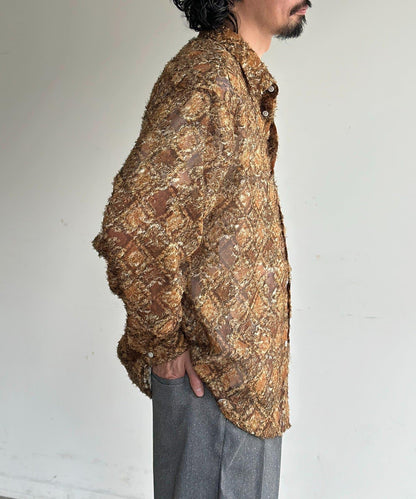 輕透提花全印花襯衫