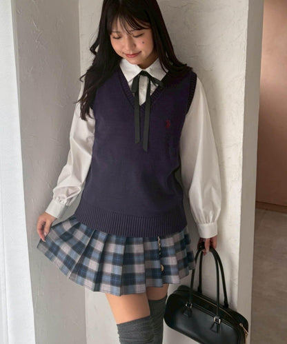 U.S. POLO ASSN. ×RMAF 學院風針織背心