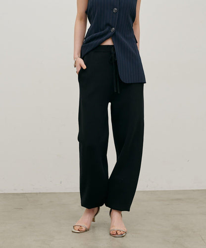 米蘭羅紋針織束腳褲