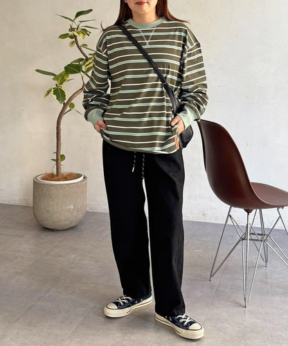 彈力繭型休閒褲