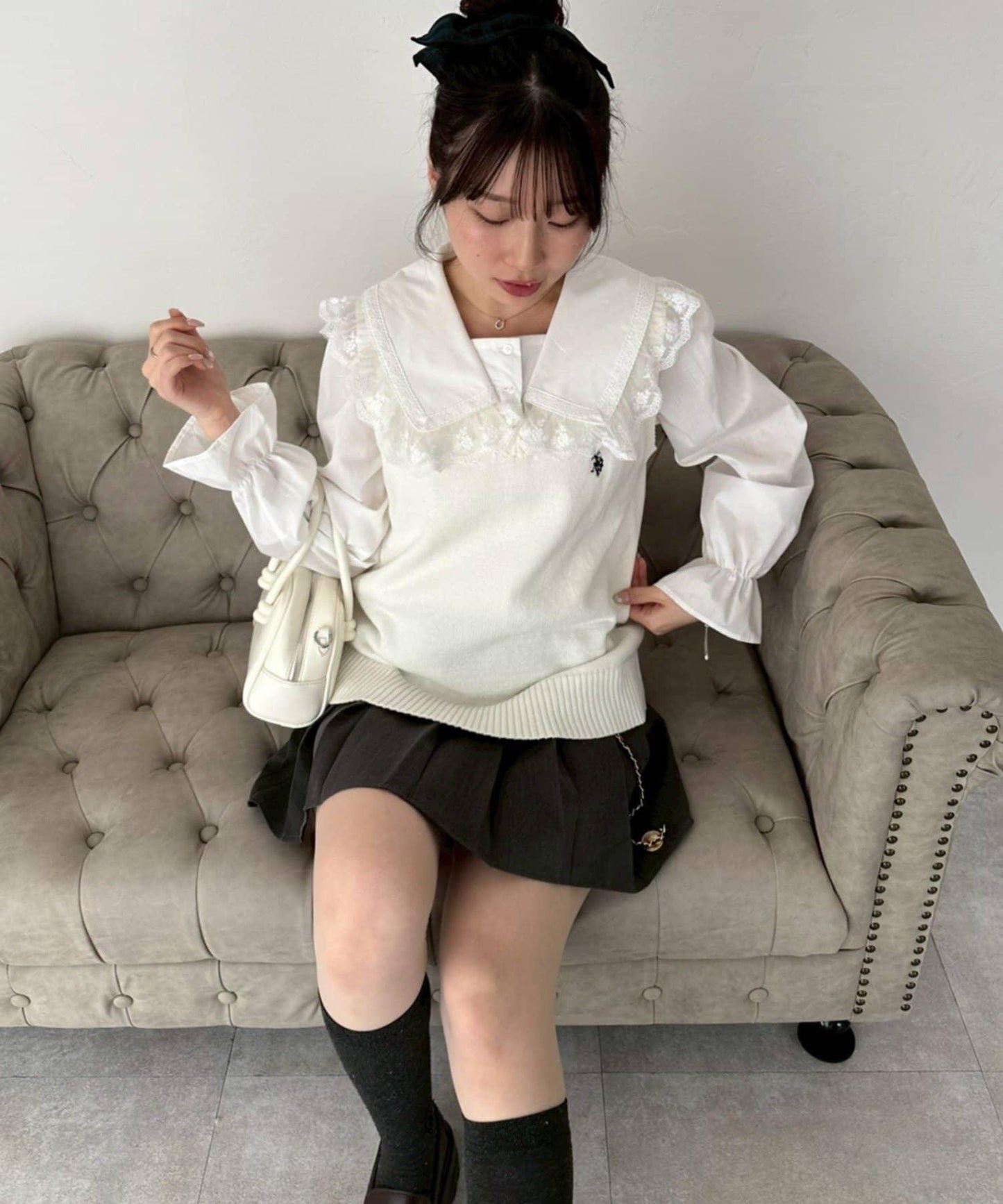 U.S. POLO ASSN. ×RMAF 學院風針織背心