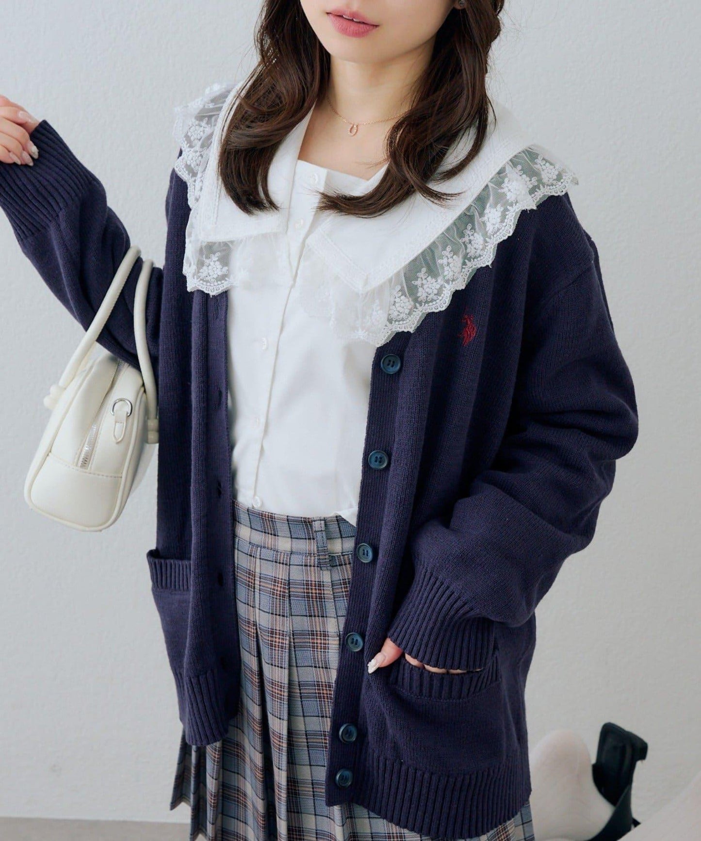 U.S. POLO ASSN. ×RMAF 學院風針織開衫