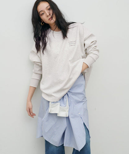 LARUTA 大LOGO設計 衛衣觸感 氣墊面料 套頭上衣