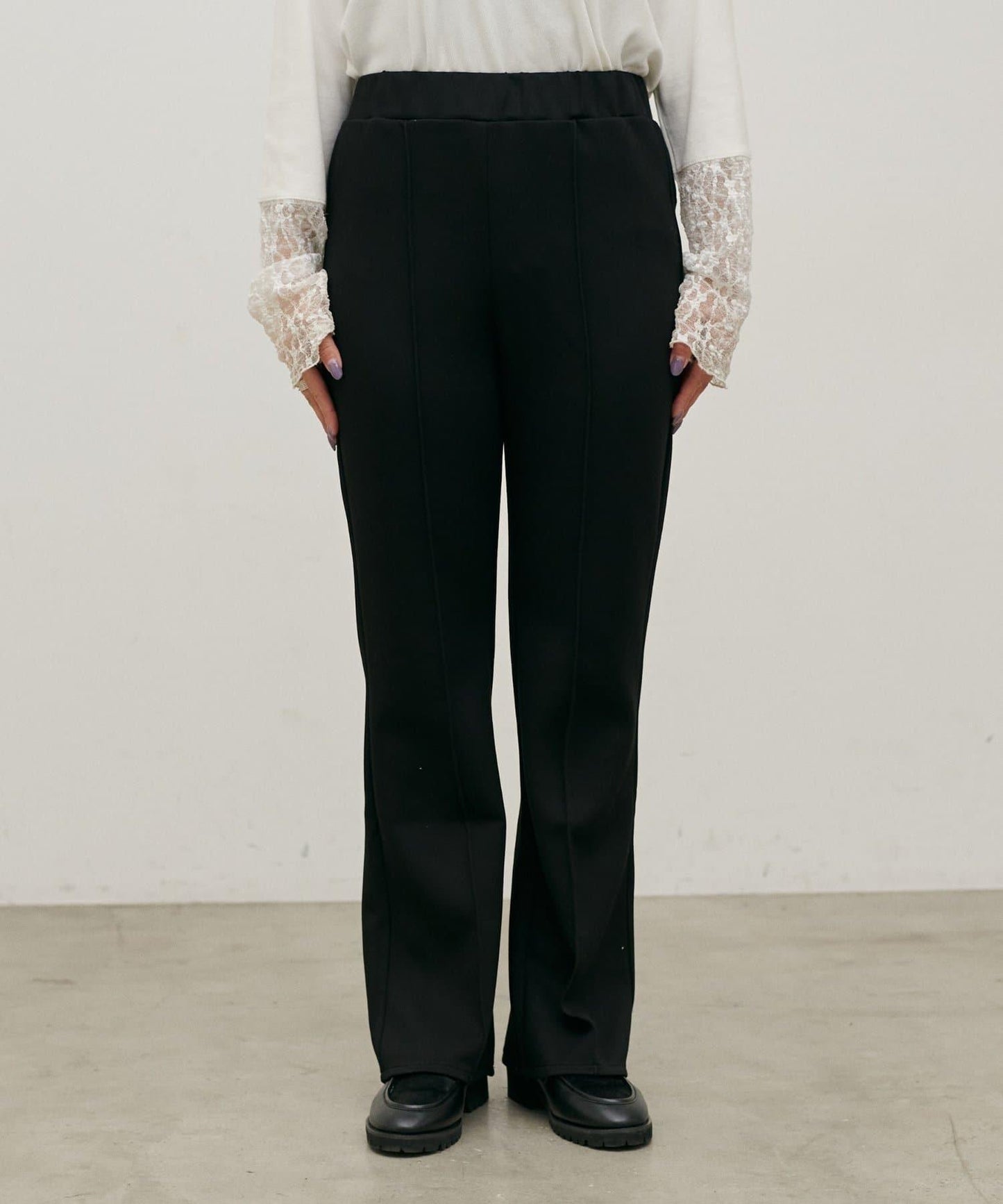 LARUTA 複合面料 微喇 褲子