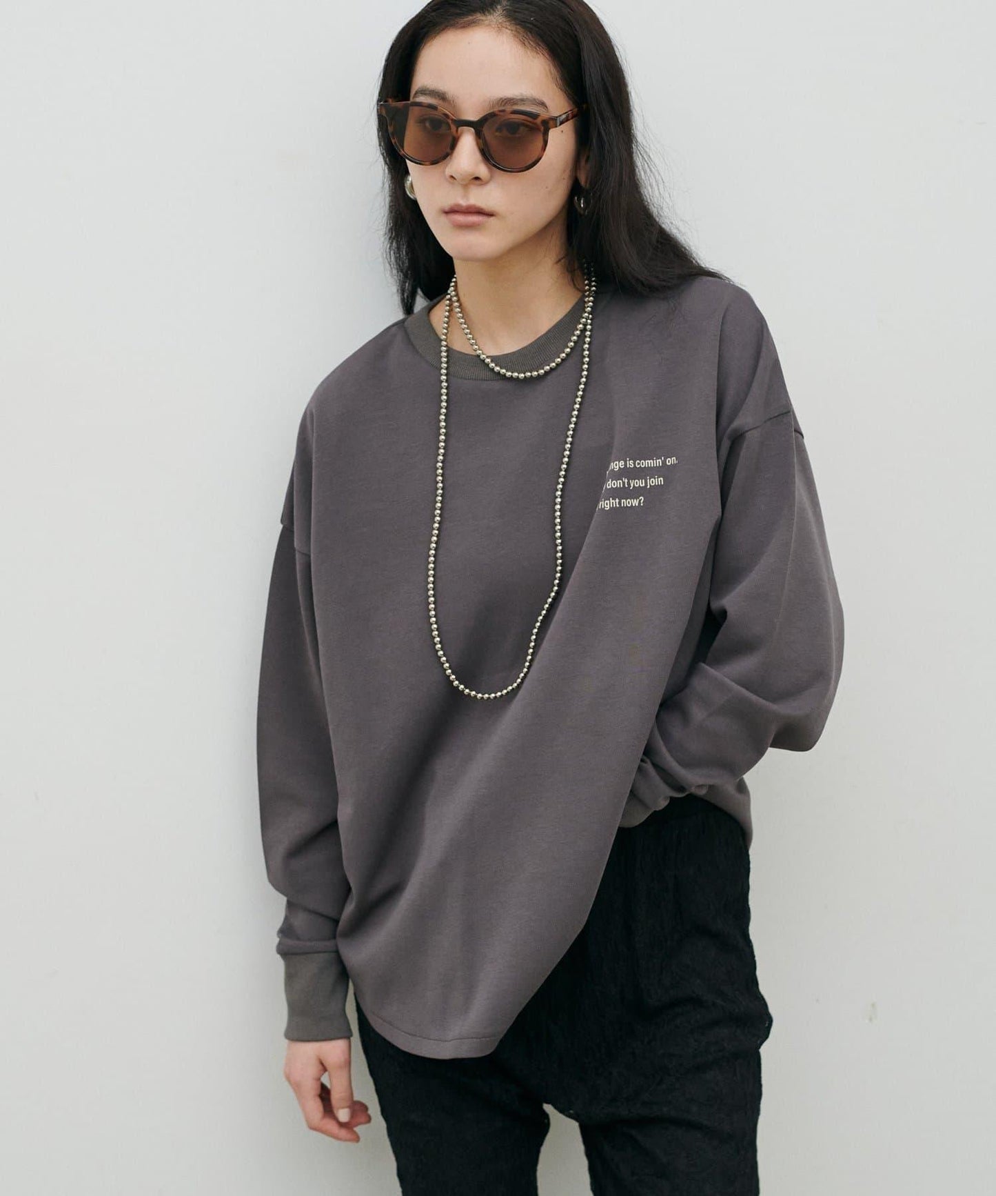 LARUTA 大LOGO設計 衛衣觸感 氣墊面料 套頭上衣