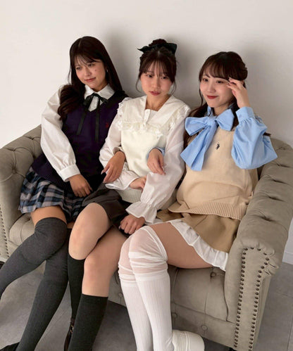 U.S. POLO ASSN. ×RMAF 學院風針織背心