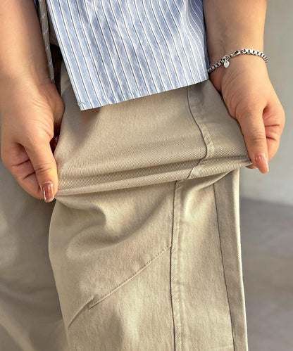 彈力繭型休閒褲