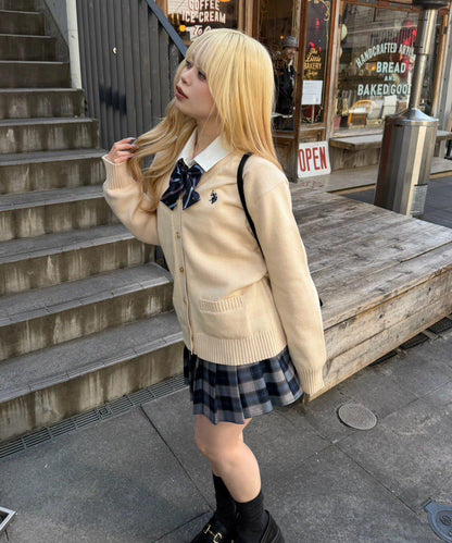 U.S. POLO ASSN. ×RMAF 學院風針織開衫