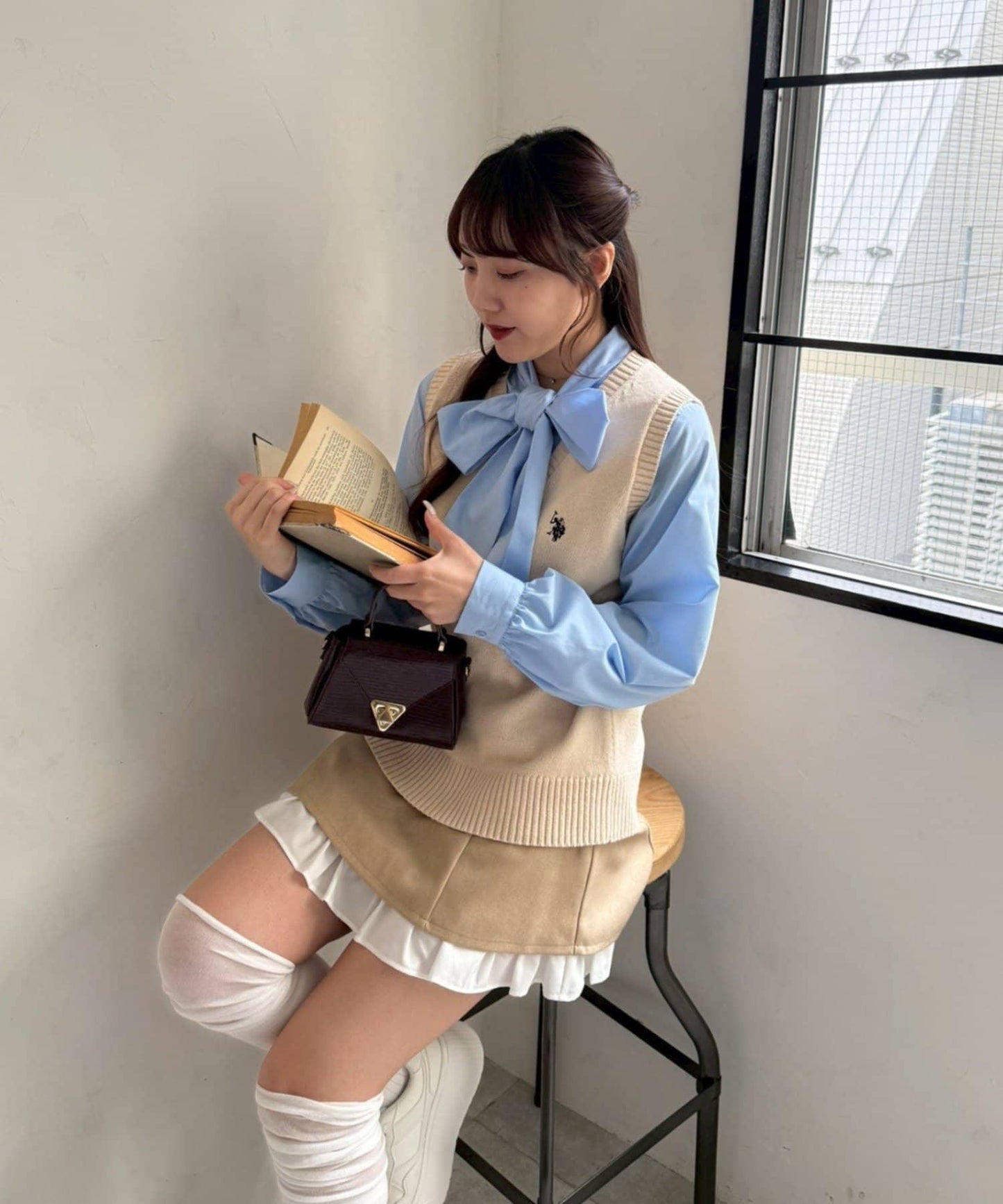 U.S. POLO ASSN. ×RMAF 學院風針織背心