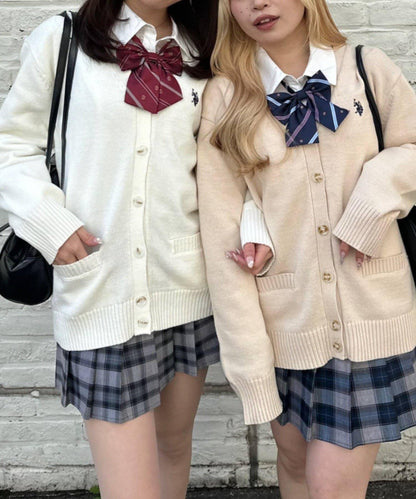 U.S. POLO ASSN. ×RMAF 學院風針織開衫