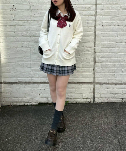 U.S. POLO ASSN. ×RMAF 學院風針織開衫