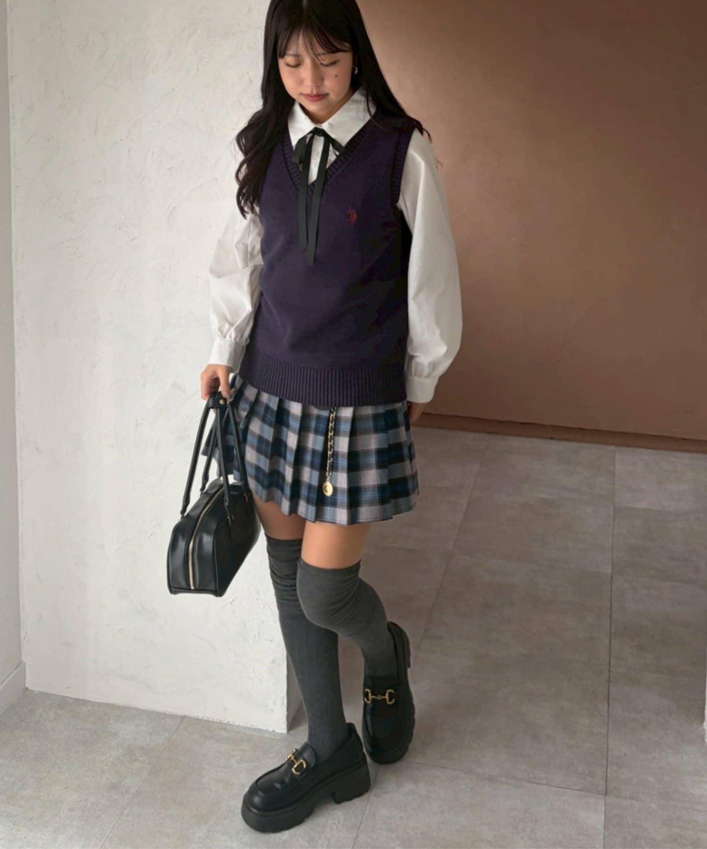 U.S. POLO ASSN. ×RMAF 學院風針織背心