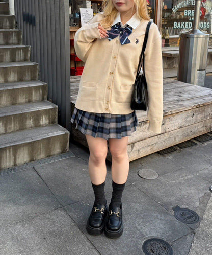 U.S. POLO ASSN. ×RMAF 學院風針織開衫