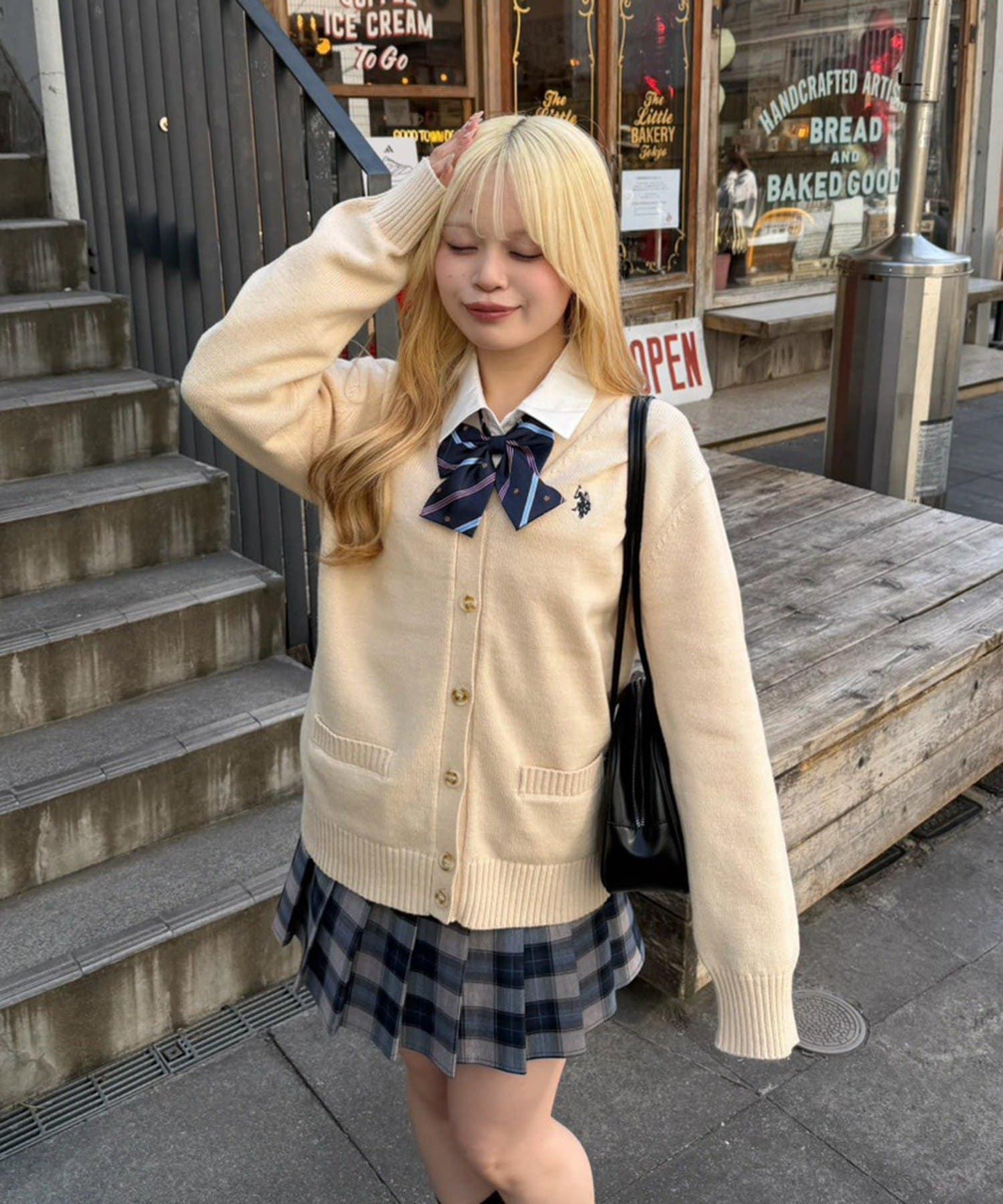 U.S. POLO ASSN. ×RMAF 學院風針織開衫