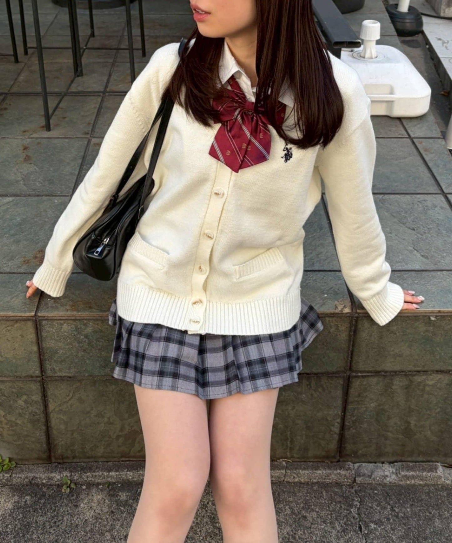 U.S. POLO ASSN. ×RMAF 學院風針織開衫