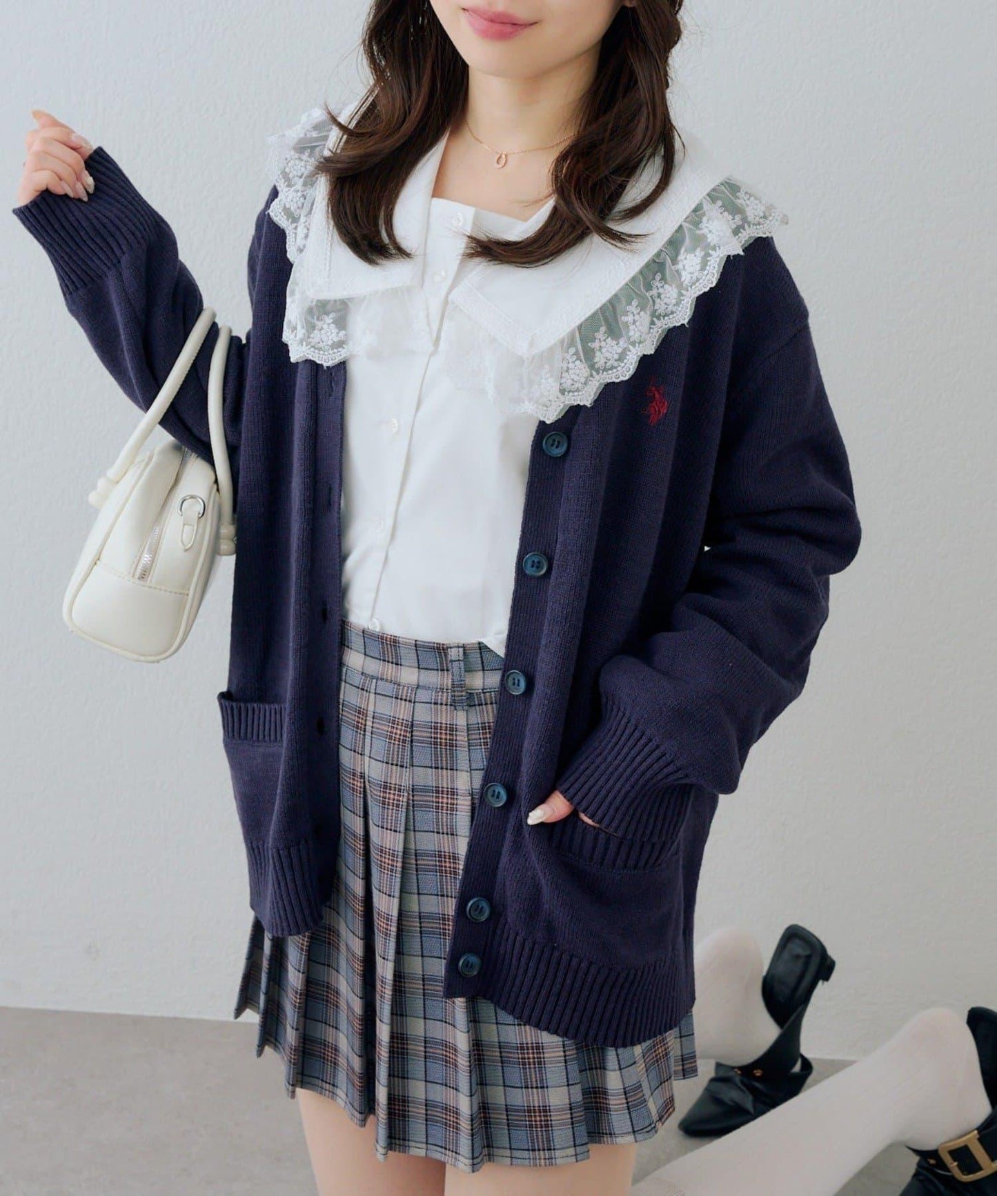 U.S. POLO ASSN. ×RMAF 學院風針織開衫