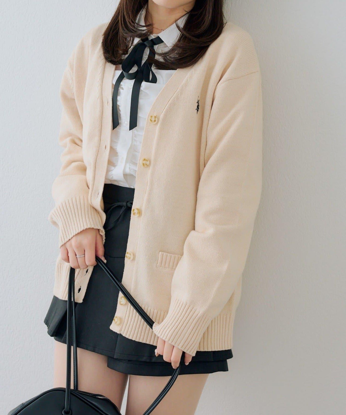 U.S. POLO ASSN. ×RMAF 學院風針織開衫