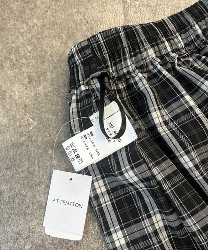 網紗格紋氣球半身裙