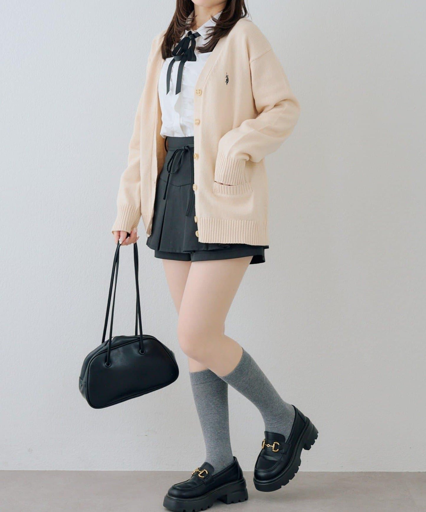 U.S. POLO ASSN. ×RMAF 學院風針織開衫