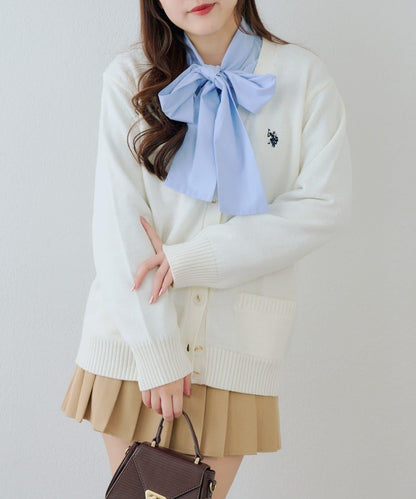 U.S. POLO ASSN. ×RMAF 學院風針織開衫