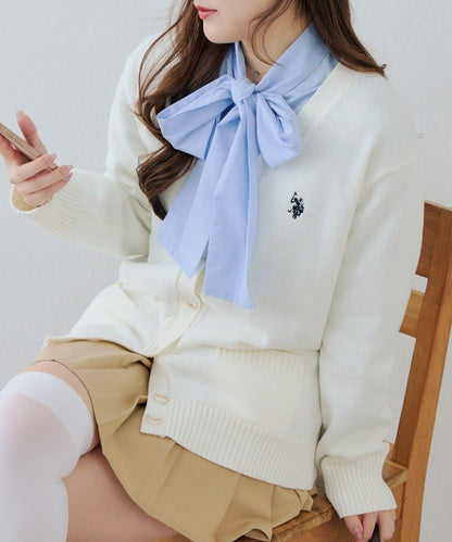 U.S. POLO ASSN. ×RMAF 學院風針織開衫