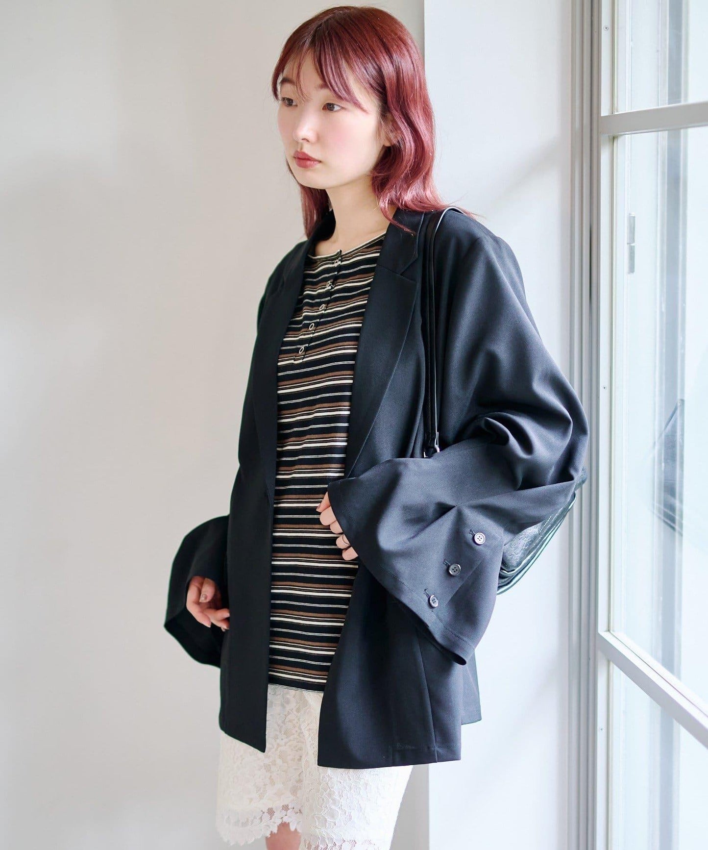 喇叭袖設計夾克