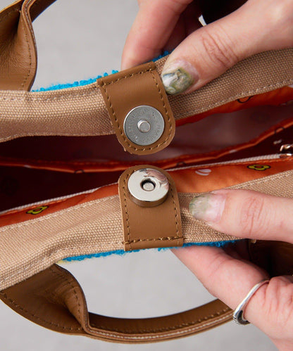 クッピーラムネ×ear 聯名棉質托特包 S尺寸