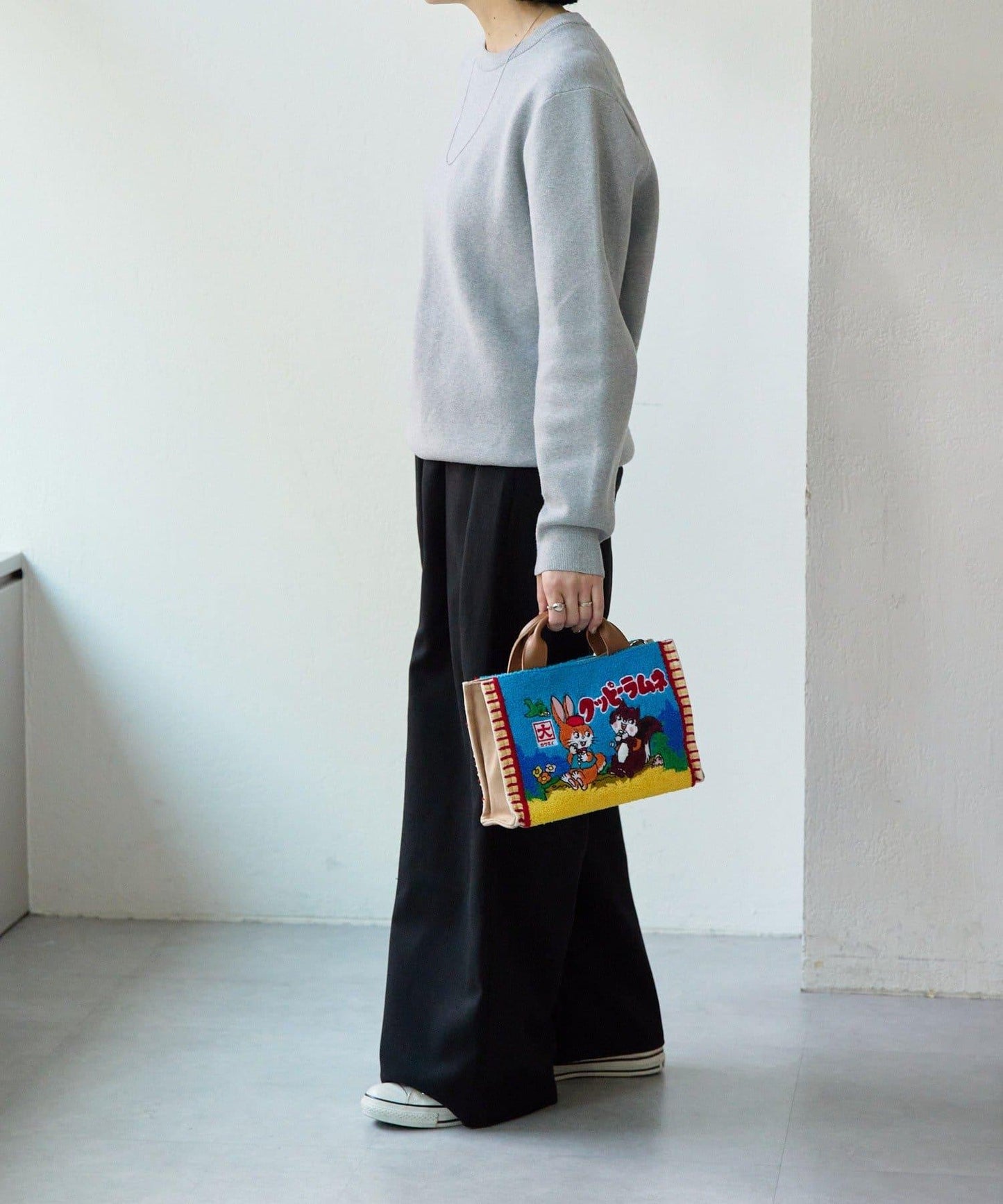 クッピーラムネ×ear 聯名棉質托特包 S尺寸