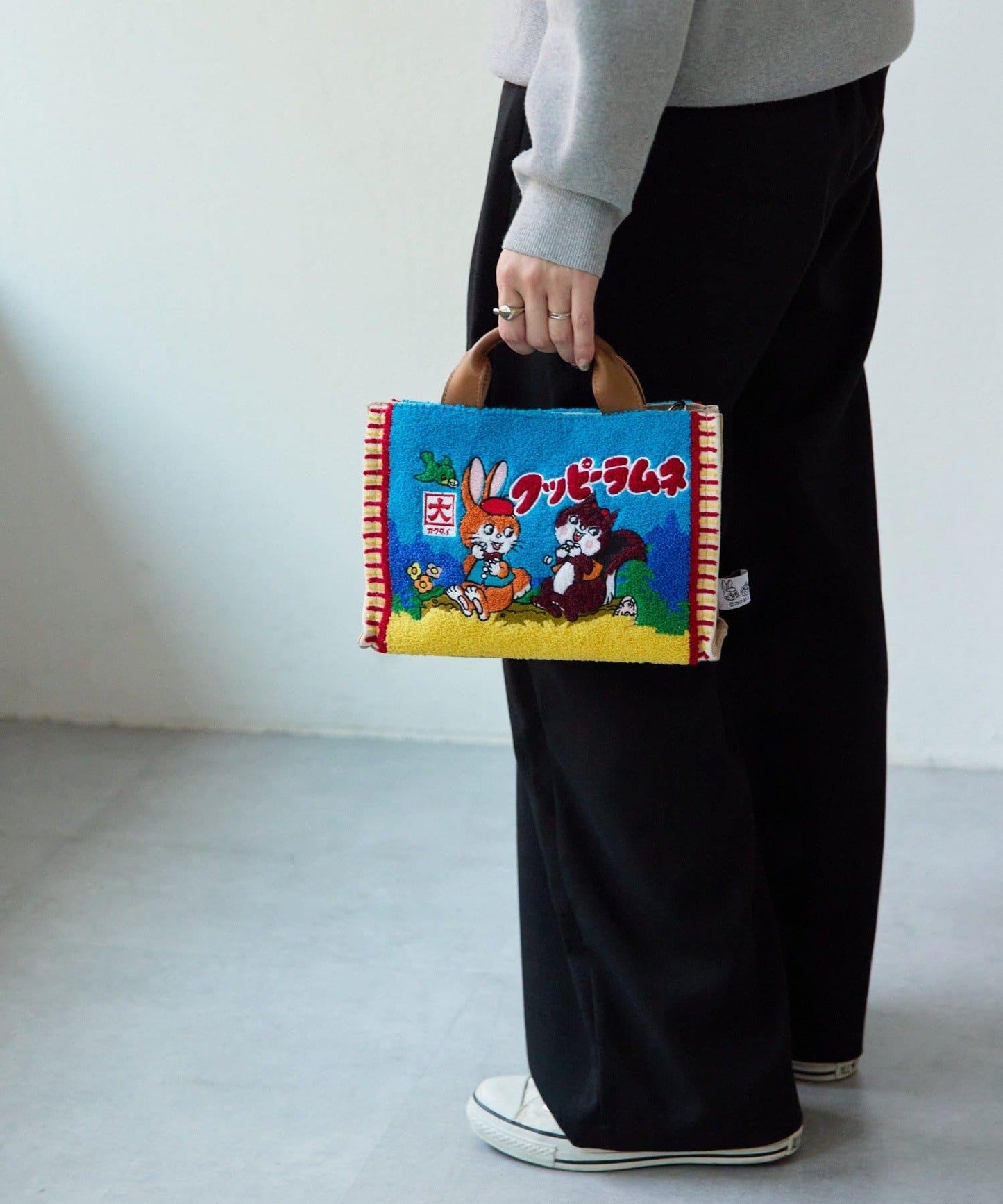 クッピーラムネ×ear 聯名棉質托特包 S尺寸