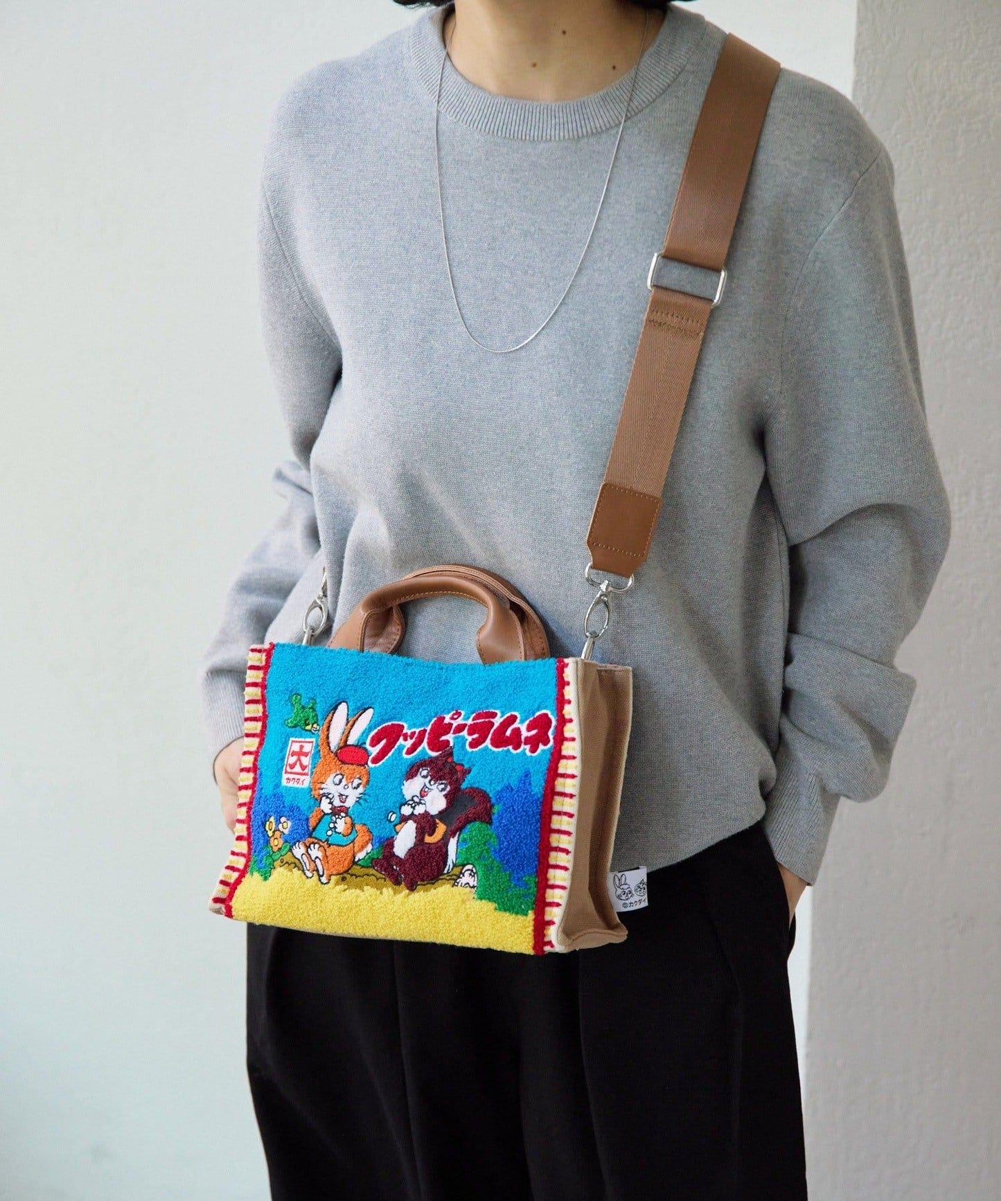 クッピーラムネ×ear 聯名棉質托特包 S尺寸