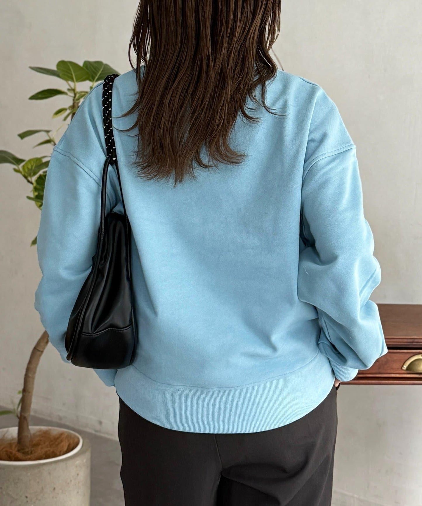 貓簇絨刺繡毛圈衛衣