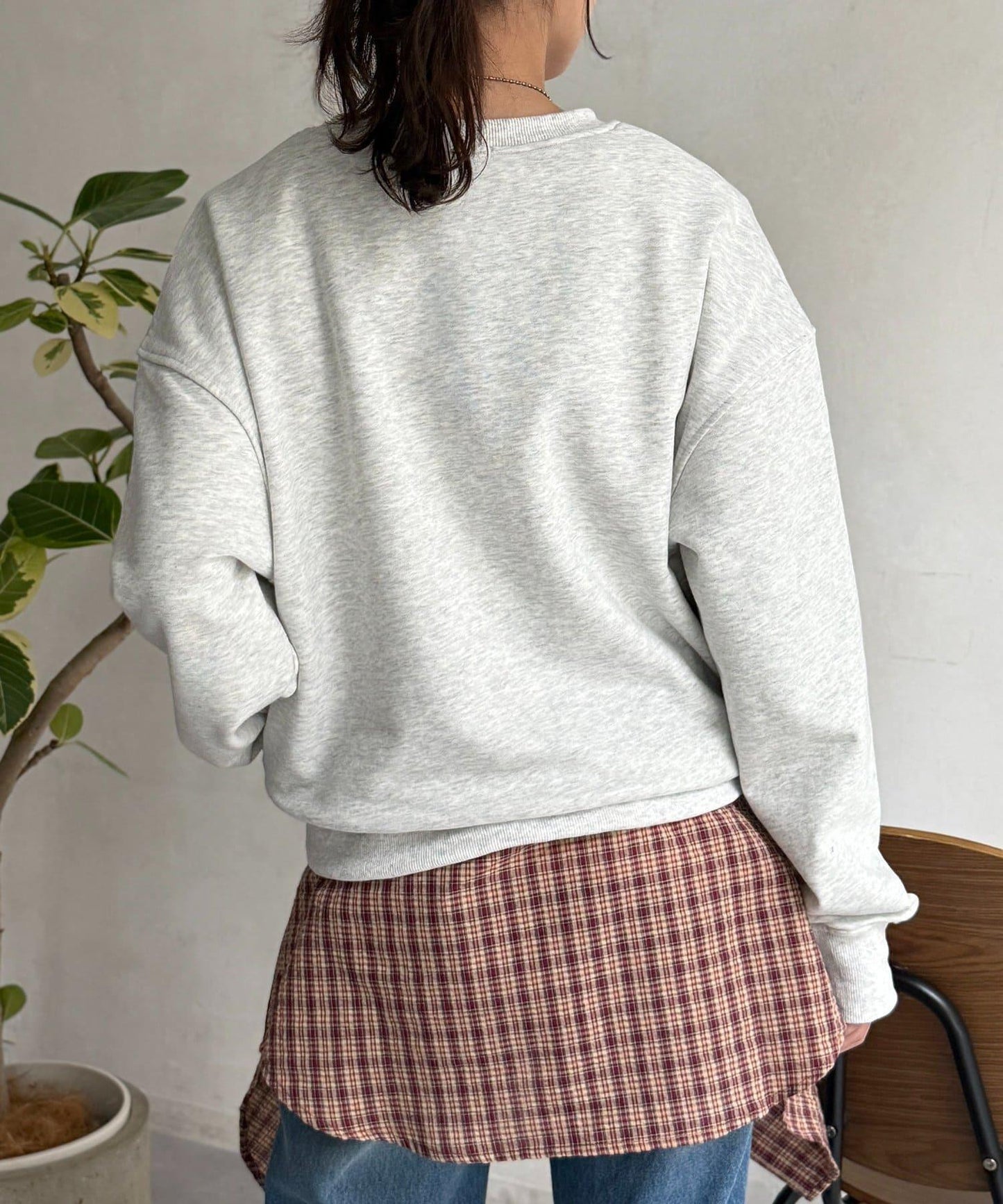 貓簇絨刺繡毛圈衛衣