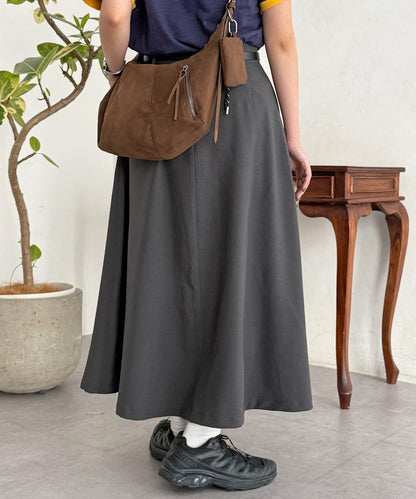 腰帶設計 百褶 半身裙