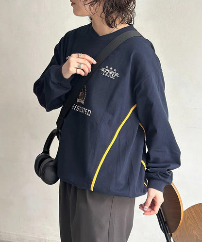 厚磅 遊戲圖案 長袖T恤