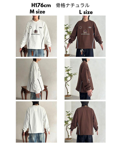 厚磅 遊戲圖案 長袖T恤