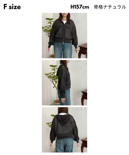 U.S. POLO ASSN. 網眼拉鍊連帽外套