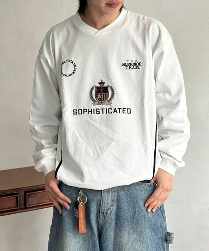 厚磅 遊戲圖案 長袖T恤