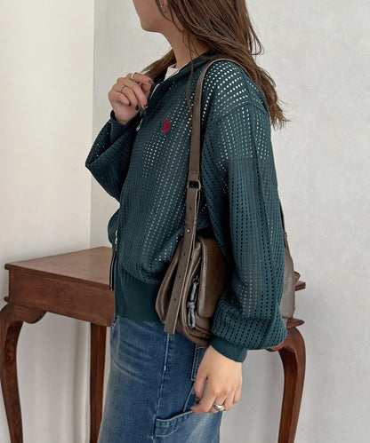 U.S. POLO ASSN. 網眼拉鍊連帽外套