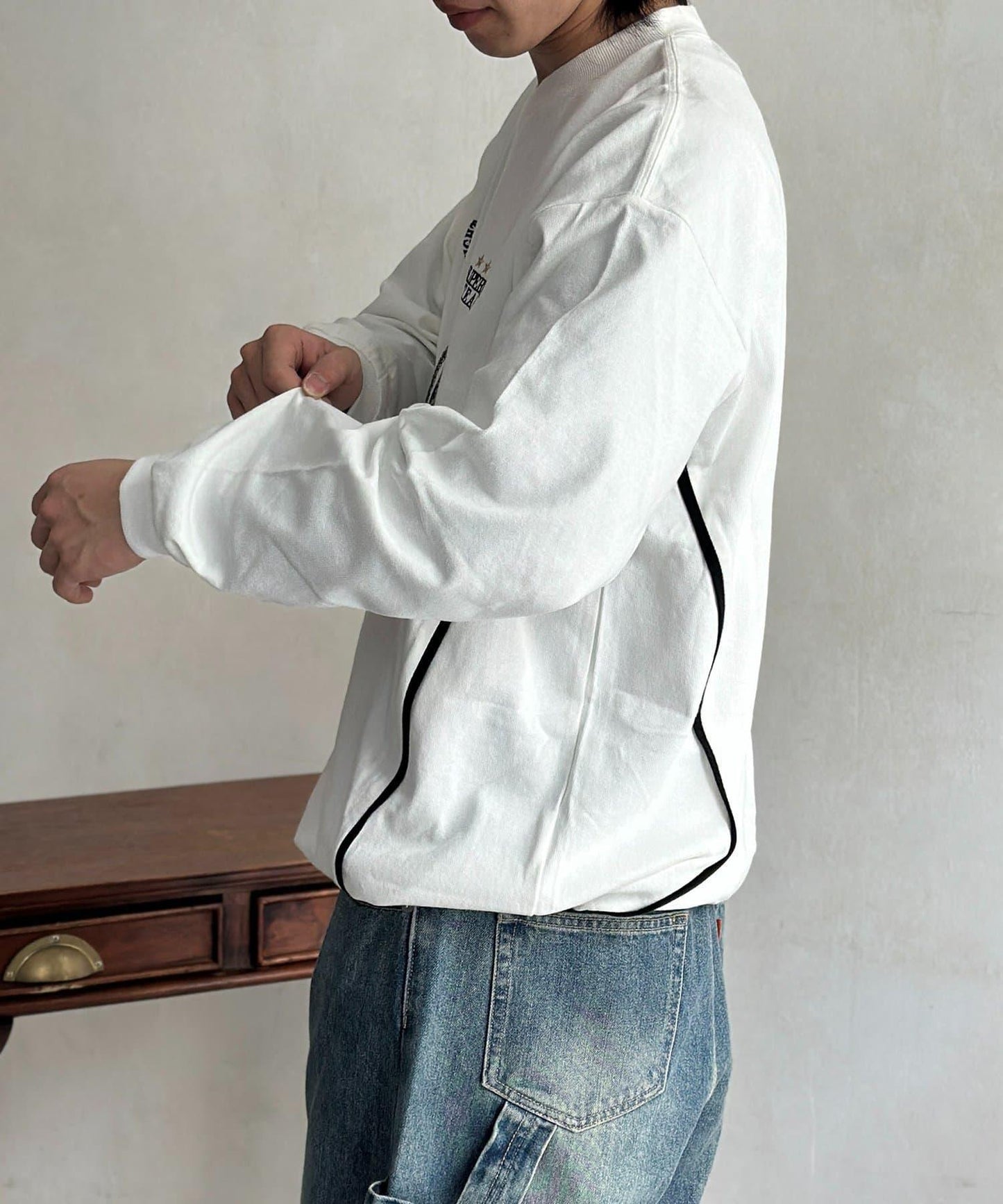 厚磅 遊戲圖案 長袖T恤