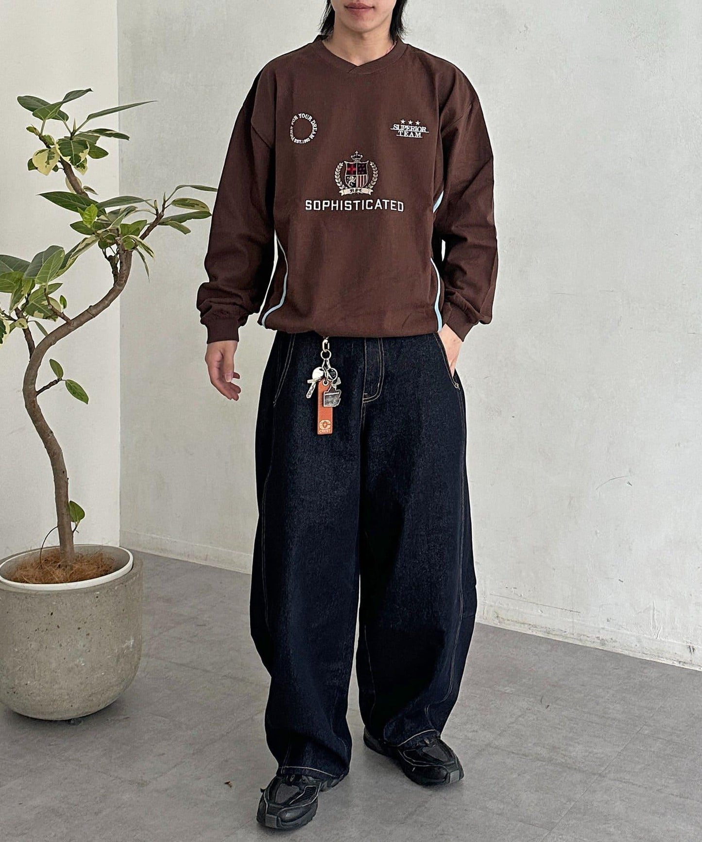 厚磅 遊戲圖案 長袖T恤