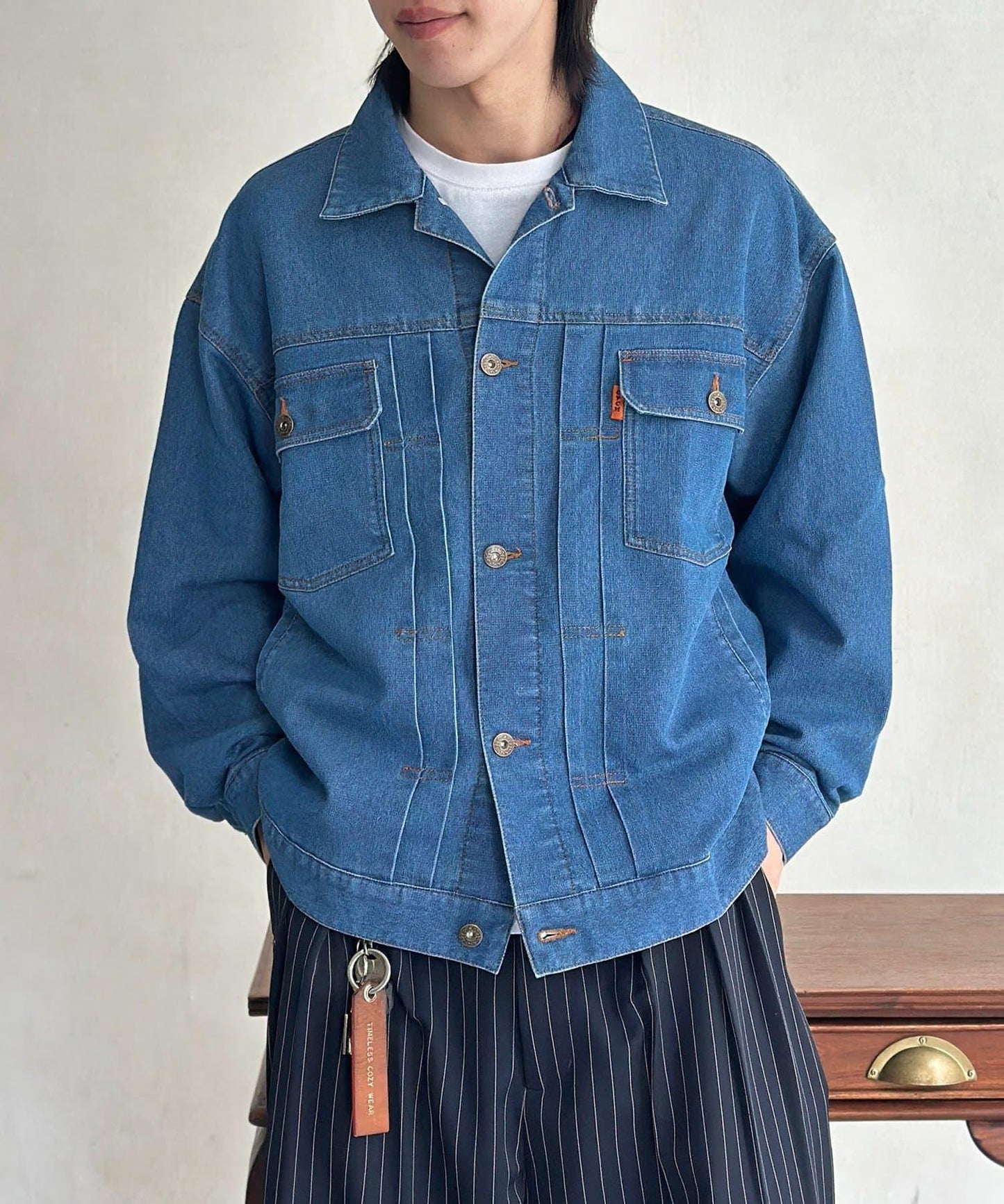 網眼牛仔短款夾克