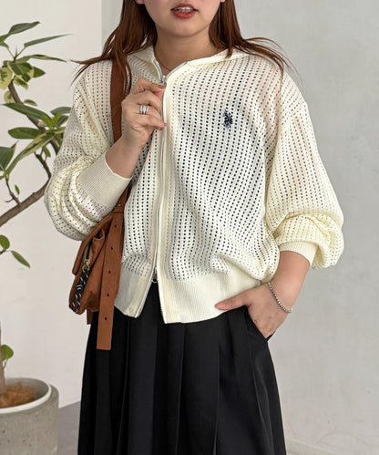 U.S. POLO ASSN. 網眼拉鍊連帽外套