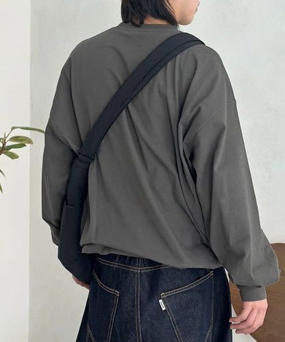 U.S. POLO ASSN. 抽繩泡泡廓形長袖T恤