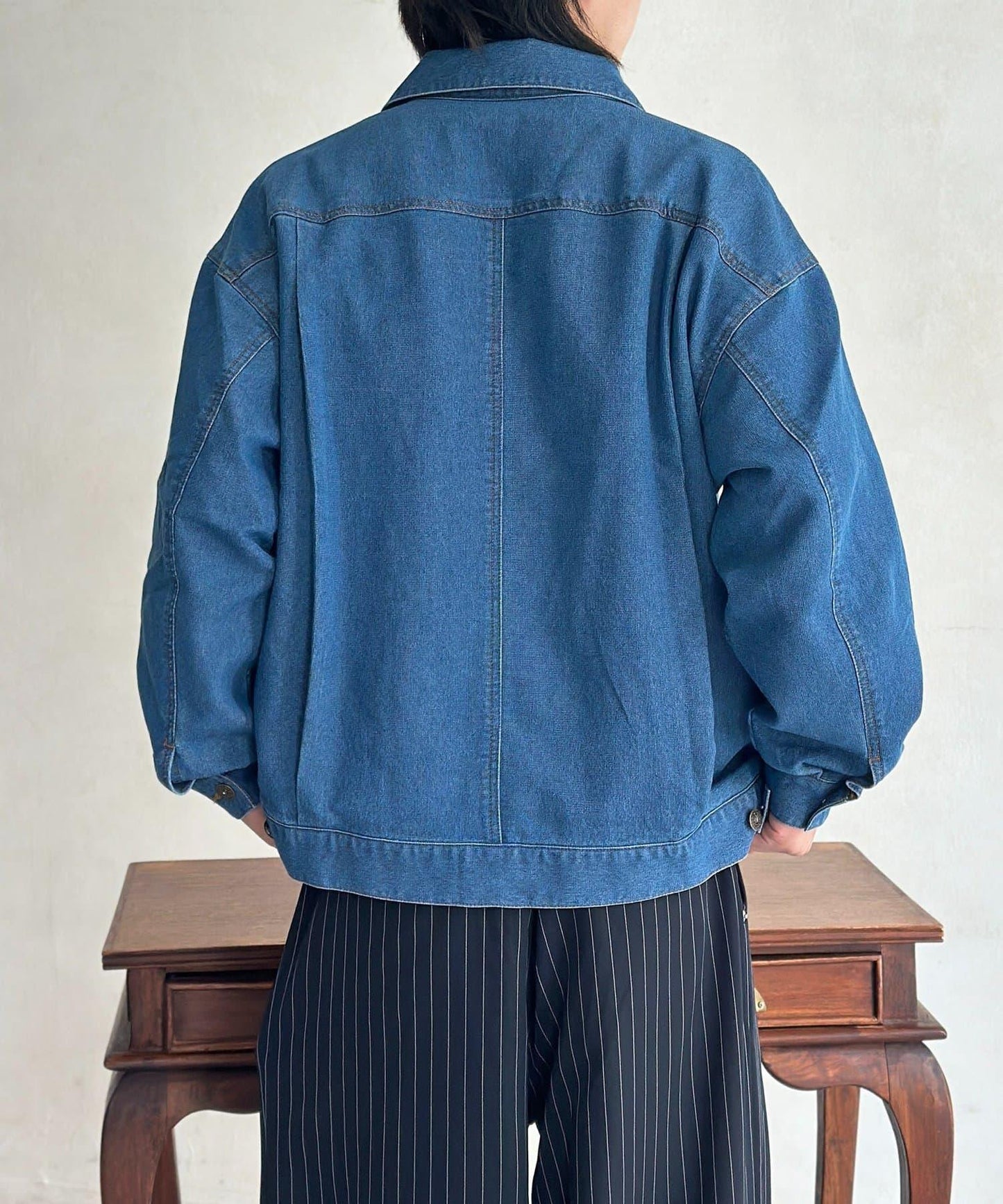 網眼牛仔短款夾克