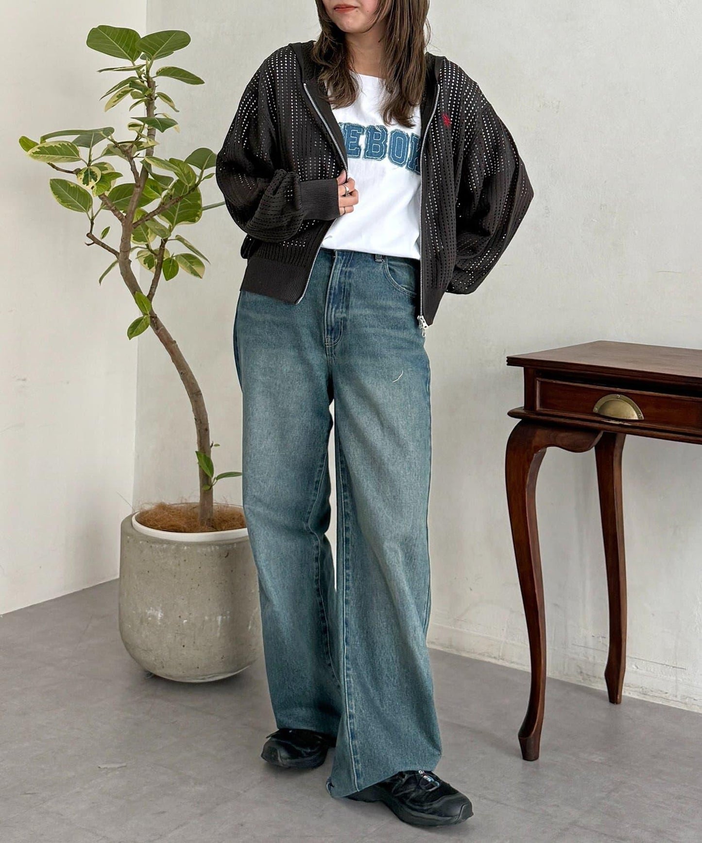 U.S. POLO ASSN. 網眼拉鍊連帽外套