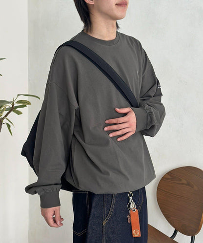 U.S. POLO ASSN. 抽繩泡泡廓形長袖T恤