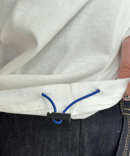 U.S. POLO ASSN. 抽繩泡泡廓形長袖T恤